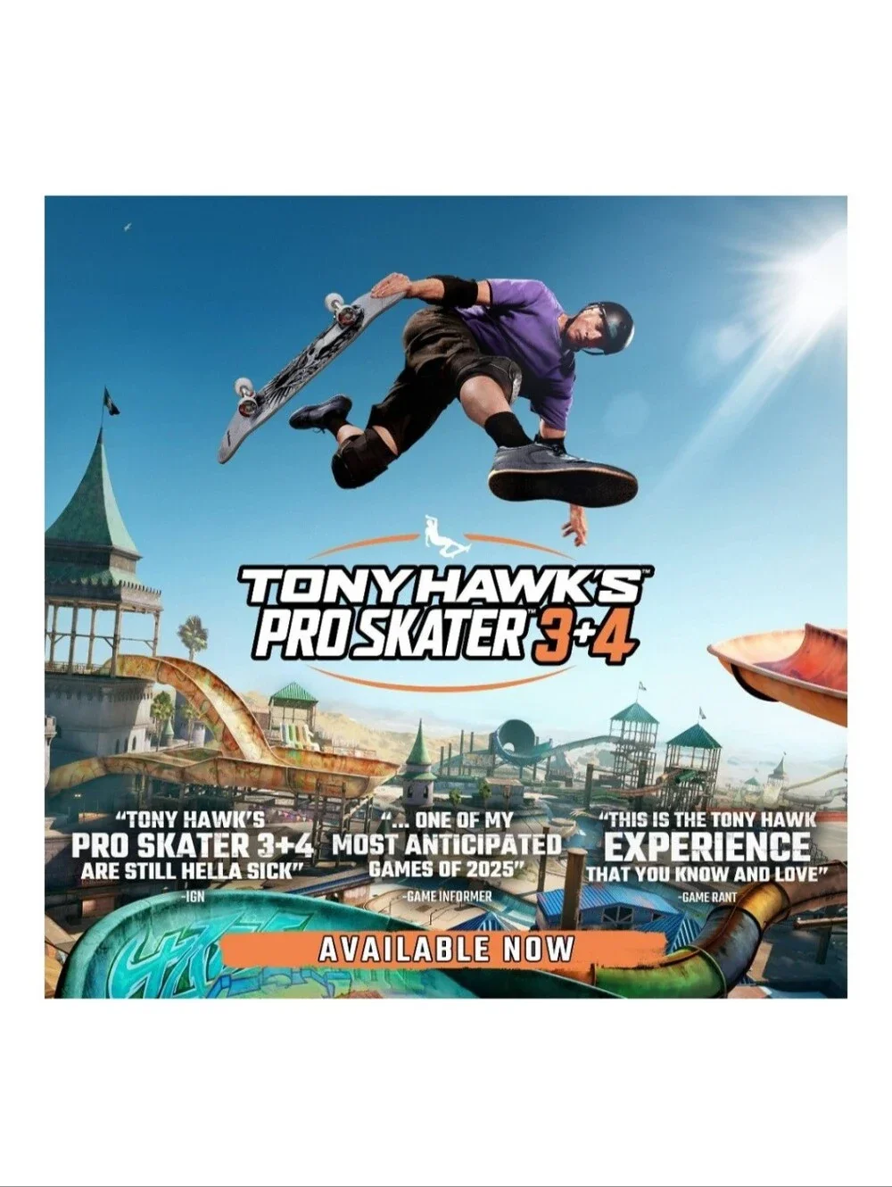 NIB Tony Hawk's Pro Skater 3 + 4 Remake PS5 Game - Brand New Sealed- Gamer